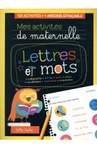 Mes activites de maternelle lettres et mots