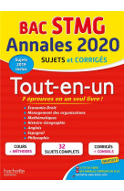 Annales bac 2020 tout-en-un bac stmg