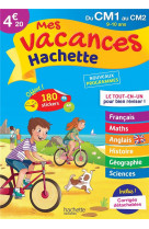 Mes vacances hachette - du cm1 au cm2 - cahier de vacances 2022