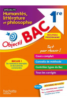 Objectif bac - spécialité humanités, littérature et philosophie - 1re