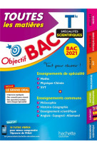 Objectif bac 2021 toutes les matieres term enseignements communs + specialites scientifiques