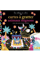 Mini cartes a gratter et stickers animaux