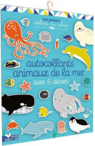 Autocollants  animaux de la mer avec 6 decors