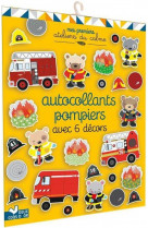 Autocollants pompiers  avec 6 decors