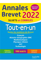 Annales brevet 2022 tout-en-un