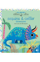 Sequins a coller dinosaures - boite avec accessoires