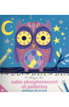 Sables phosphorescents et paillettes animaux de la nuit