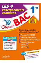 Objectif bac 2023 -  1re les 4 enseignements communs