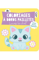 Coloriages a bords pailletes - lucas le chat