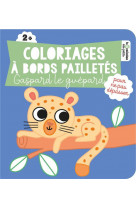 Coloriages a bords pailletes - gaspard le guepard