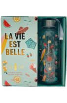 Coffret gourde la vie est belle - la gourde qu-il vous faut pour croire en vous-meme.