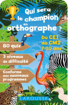 Qui sera le champion en orthographe ?