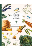 Jardin faune et flore a colorier