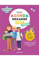 Mon agenda famille organisee 2024 - poche