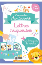 Mes cartes montessori : lettres rugueuses