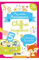 Mes cartes montessori : chiffres rugueux