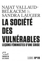 La societe des vulnerables - lecons feministes d-une crise