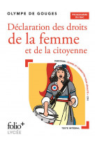 Declaration des droits de la femme et de la citoyenne - bac 2023