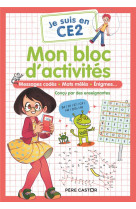 Je suis en ce2 - mon bloc d-activites - ce2 - messages codes - mots meles - enigmes...