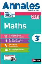 Annales brevet 2021 maths - corrige