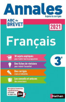 Annales brevet 2021 francais - corrige