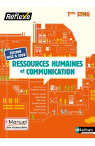 Ressources humaines et communication term stmg (pochette reflexe) - livre + licence eleve - 2019