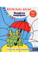 Nombres magiques 4/5 ans - coloriages malins