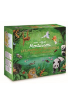 Coffret montessori: les animaux du monde et leurs milieux