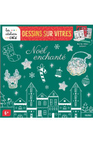 Dessins sur vitres - noël enchanté (avec stickers holographiques)