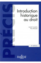 Introduction historique au droit. 5e ed.