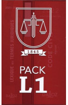 Pack l1 : code civil - lexique des termes juridiques - constitution de la republique francaise. 20e