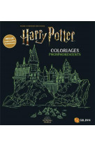 Harry potter, les livres d-act - harry potter, coloriages phosphorescents