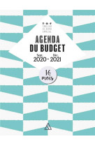 Agenda du budget tbf - 16 mois - septembre 2020 - decembre 2021