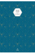 Grand carnet - papermint tiles bleu