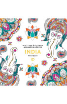 Le petit livre de coloriages : india