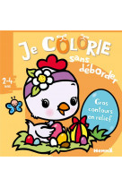 Je colorie sans deborder (2-4 ans) - paques (poussin)