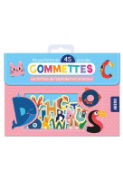 Ma pochette de 45 grandes gommettes - les lettres de l-alphabet en animaux