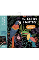 Ma pochette d-artiste - mes cartes a gratter - oiseaux fantastiques