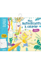 Mes autocollants a colorier - droles d-animaux