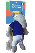 Loup - la peluche louve foot