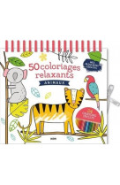 Mes blocs-notes creatifs - 50 coloriages relaxants - animaux