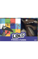 Coffret loup 3 histoires & 1 peluche