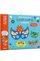 Ma pochette d-artiste - mes masques de super-heros a decorer