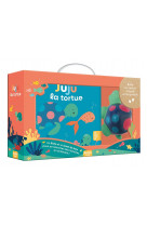 Mon premier livre de bain - juju la tortue  (valisette carton)