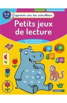 Petits jeux de lecture (5-6 a.) - (j-apprends avec des autocollants)