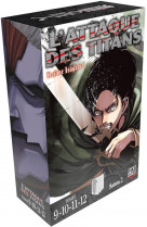 L-attaque des titans - l-integrale - t03 - l-attaque des titans coffret t09 a t12 - coffret 4 tomes