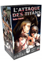 L-attaque des titans - l-integrale - t04 - l-attaque des titans coffret t13 a t17 - coffret 5 tomes