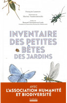 Inventaire des petites betes des jardins