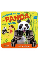 Construis en 3d un panda geant