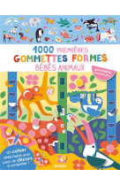 Mes tout premiers autocollants - 1000 premieres gommettes formes - bebes animaux